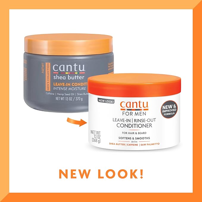 CANTU Shea Butter Men's Collection Leave In Conditioner, 370 ml