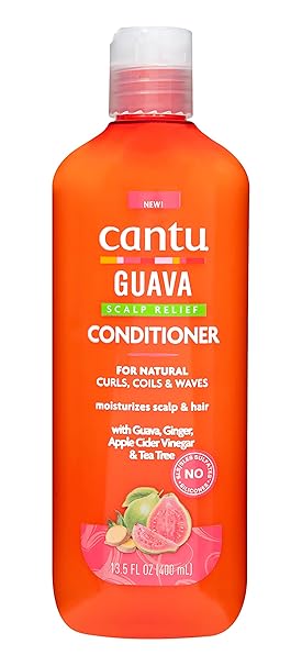 Cantu Guava Scalp Relief Conditioner, for Natural Curls, Coils & Waves, 13.5 fl oz (400 ml)