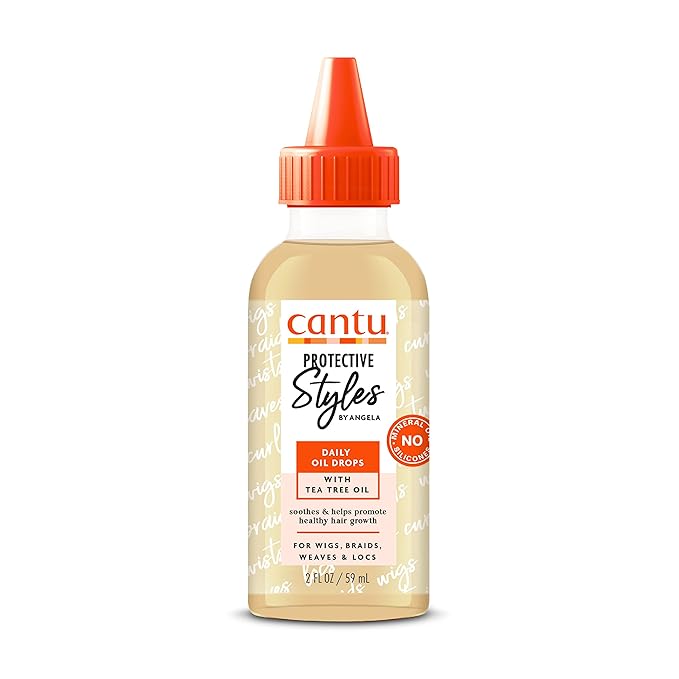 Cantu Protective Styles by Angela Daily Oil Drops with Tea Tree Oil, 2 Ounce