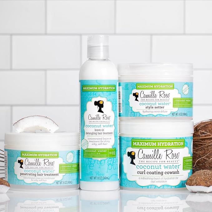 Camille Rose Coconut Water Curl Coating Cowash, 12 oz, 354 mL