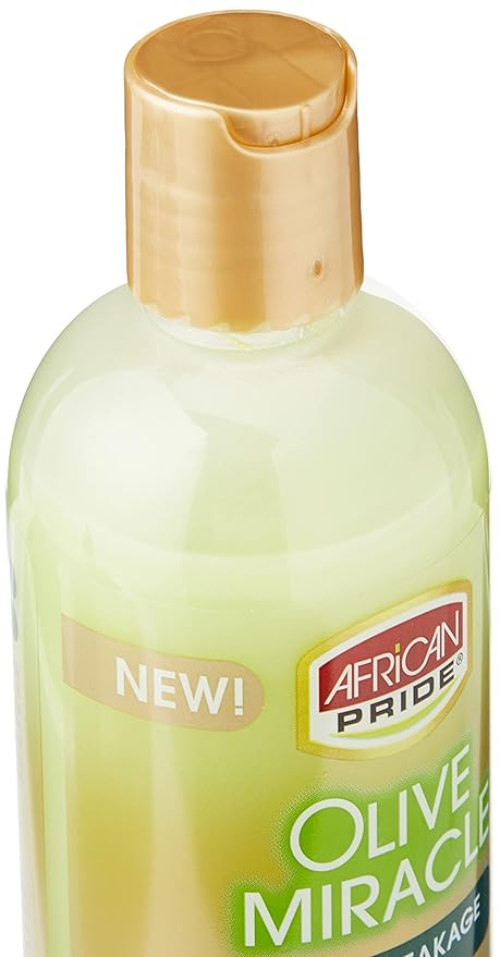 African Pride Olive Miracle 2 in 1 Shampoo & Conditioner, 12 Oz