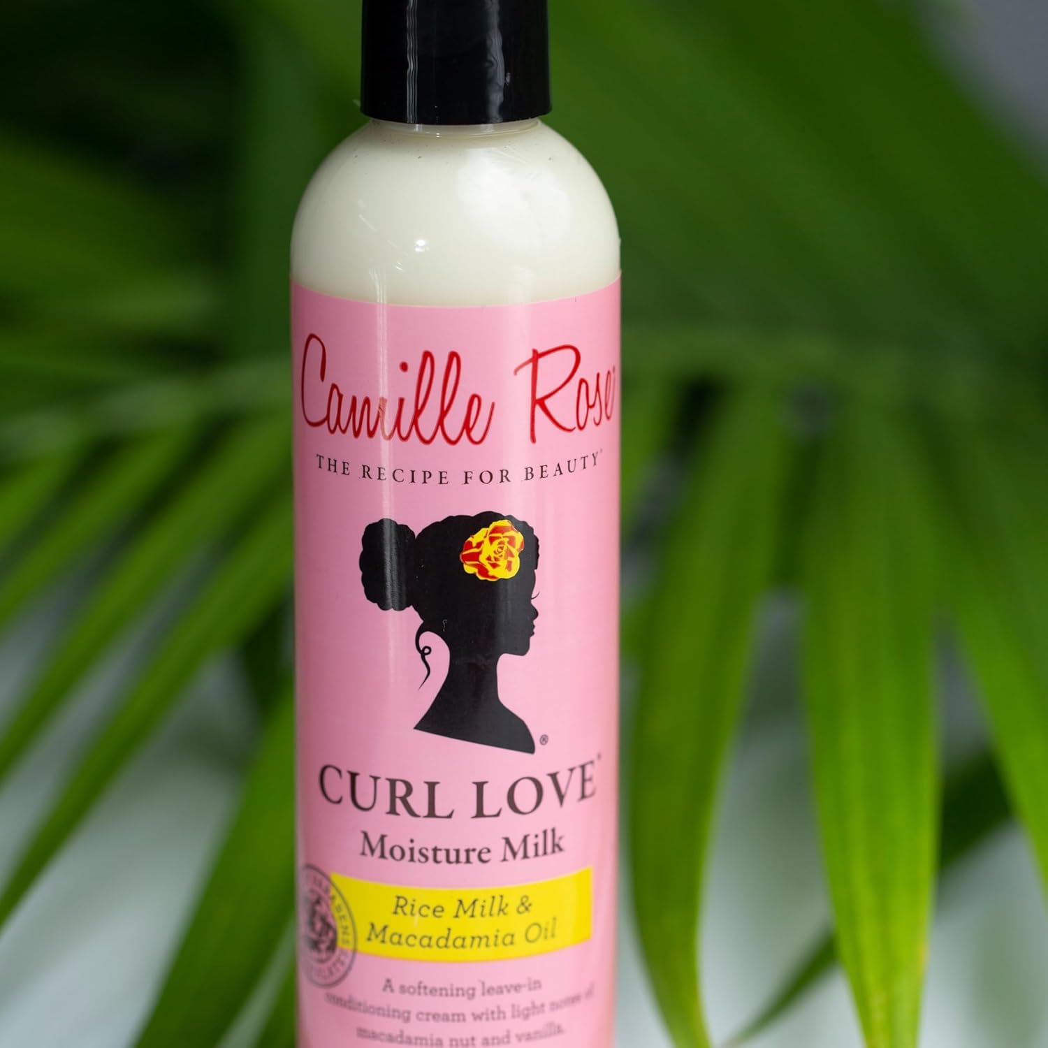 Camille Rose Curl Love Moisture Milk Leave-In Conditioner, with Rice Milk and Macadamia Oil to Soften, Smooth and Detangle Curly Hair, 8 oz x-pression