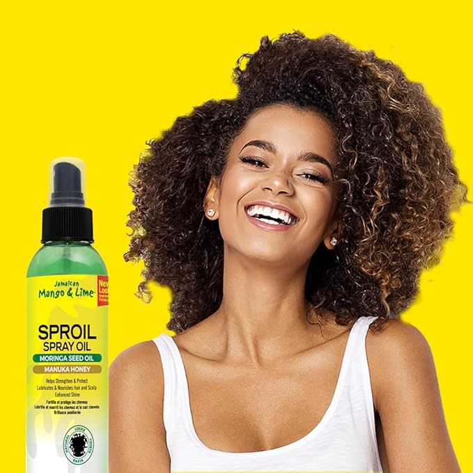 Jamaican Mango & Lime Sproil Spray Oil For Hair, 6 Fl Oz x-pression