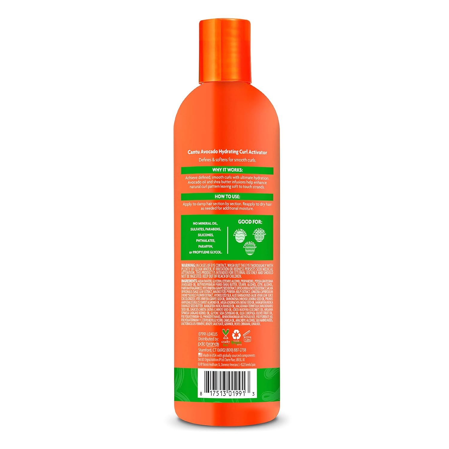 Cantu Avocado Hydrating Curl Activator with Pure Shea Butter, 12 oz (355 ml)