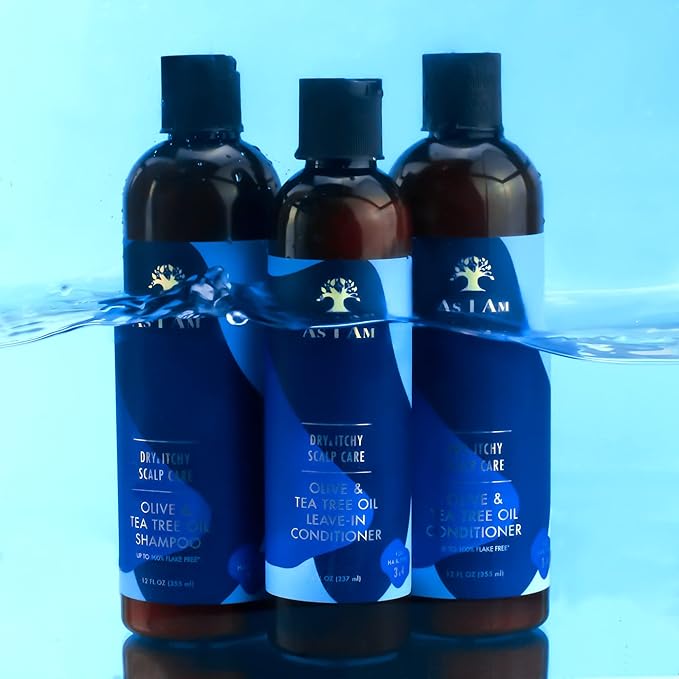 As I Am Dry & Itchy Scalp Care Conditioner - 12 ounce - Enriched with Zinc Pyrithione, Olive Oil, and Tea Tree Oil - Fights Dandruff and Seborrheic Dermatitis x-pression