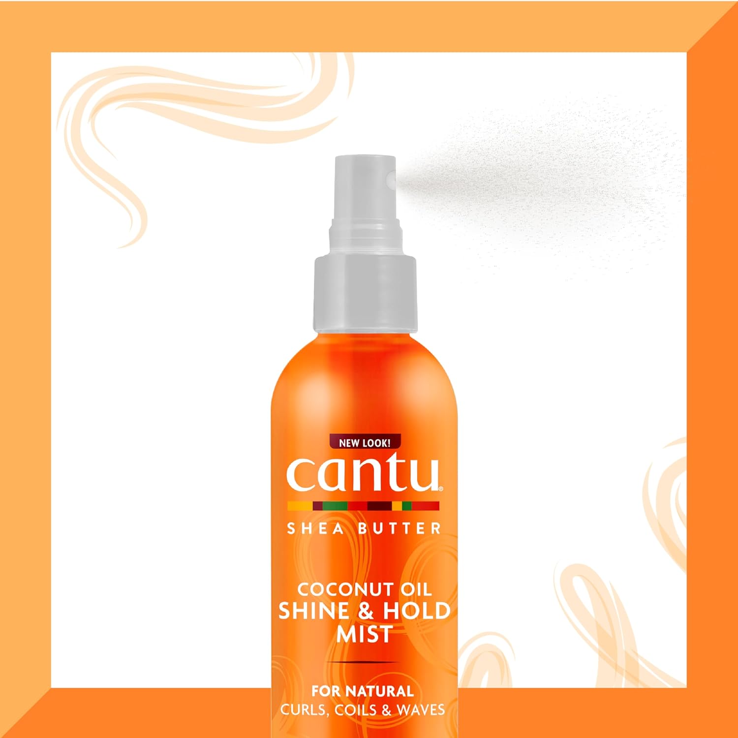 CANTU Shea Butter Coconut Oil Shine and Hold Mist, 8.4 fl oz