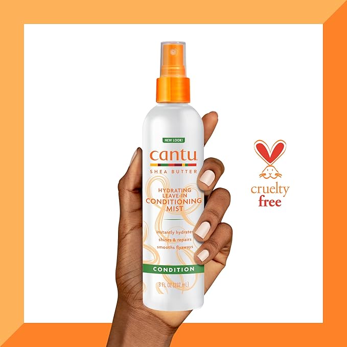 Cantu Shea Butter Hydrating Leave in Conditioning Mist,8 Fluid ounce