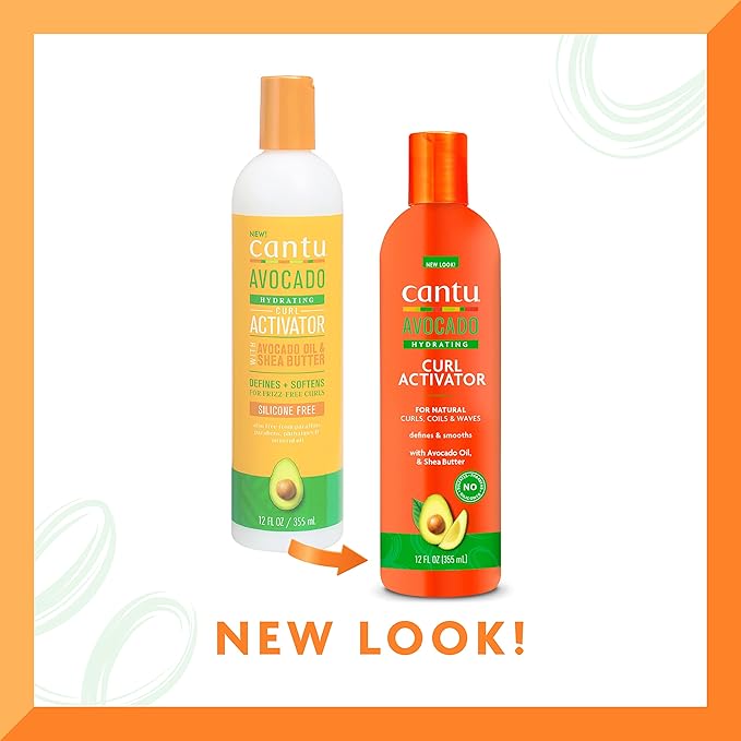 Cantu Avocado Hydrating Curl Activator with Pure Shea Butter, 12 oz (355 ml)