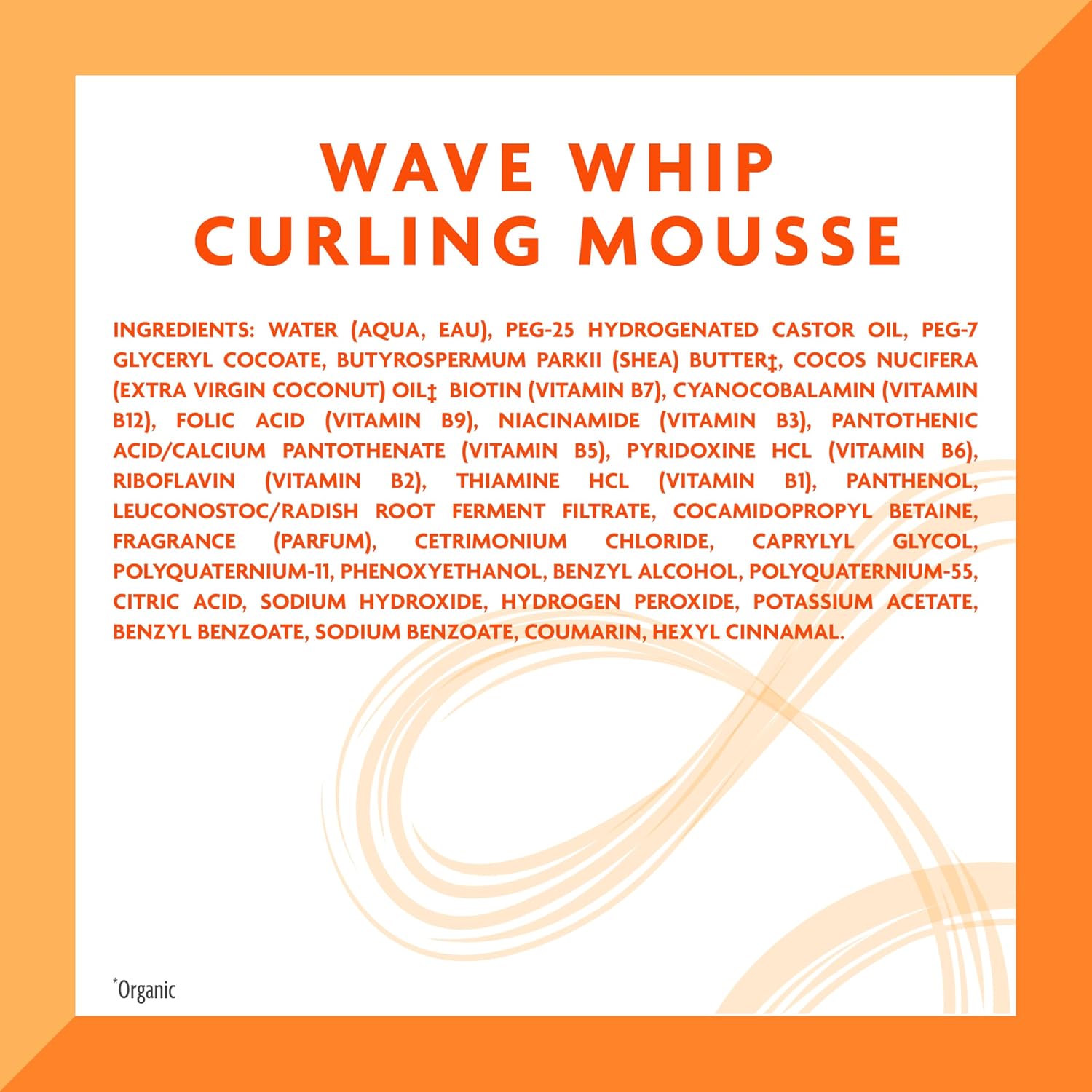 Cantu Wave Whip Curling Mousse with Shea Butter for Natural Hair, 8.4 oz