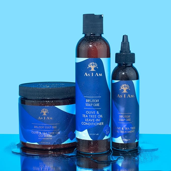 As I Am Dry & Itchy Scalp Care Cowash - 16 ounce - Enriched with Zinc Pyrithione, Olive Oil, and Tea Tree Oil - Fights Dandruff and Seborrheic Dermatitis x-pression