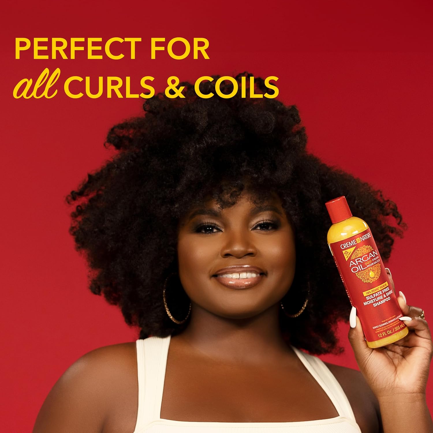 Creme of Nature Moisture & Shine Shampoo with Argan Oil: 20 OZ x-pression