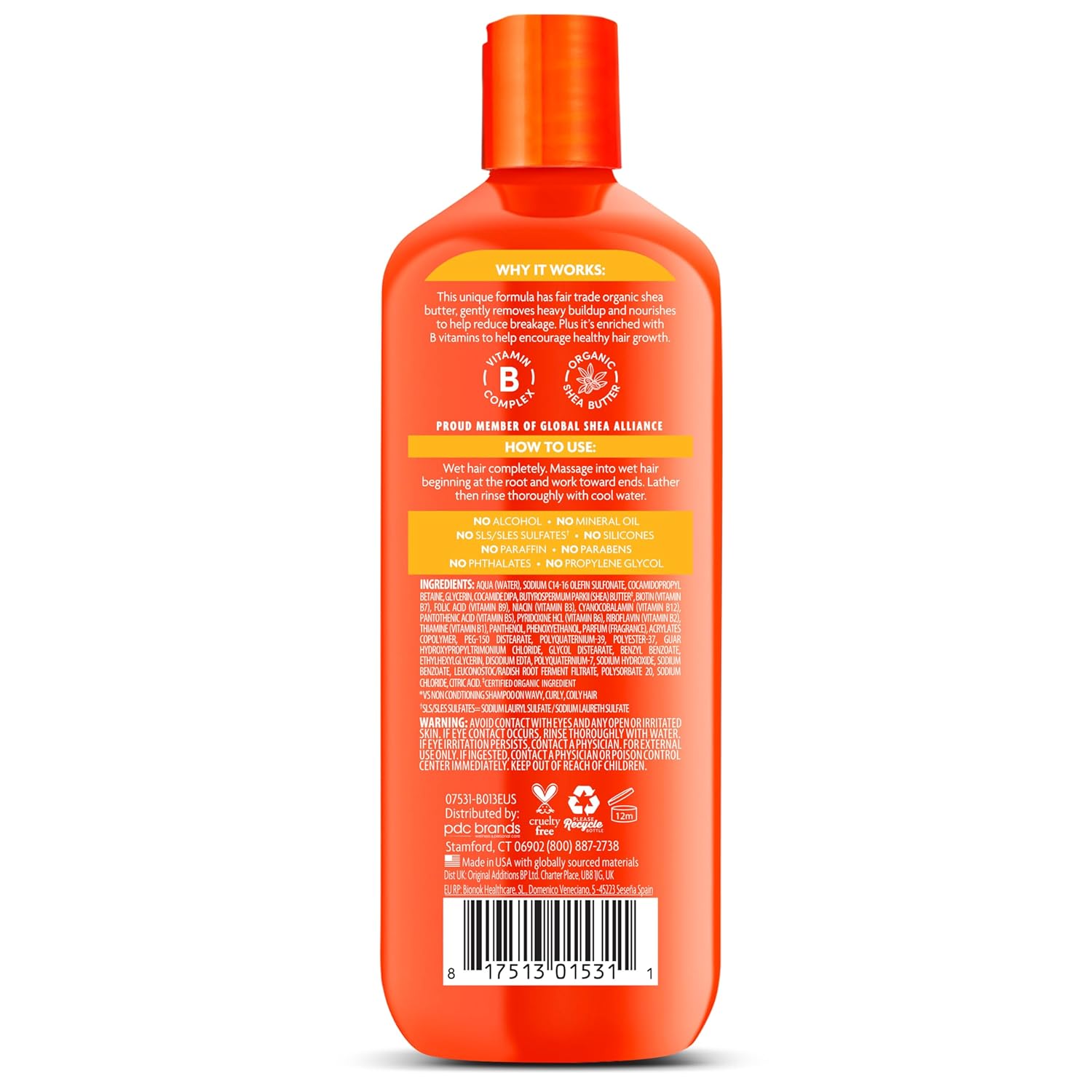 Cantu Sulfate-Free Cleansing Cream Shampoo, 13.5 Fluid Ounce (400 ml)