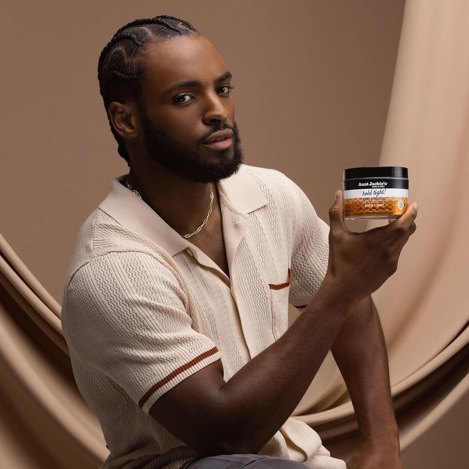 Aunt Jackie's Award-Winning Braid + Twist Collection Hold Tight Braid & Twist Gel with Extra Firm Hold, 7.5oz