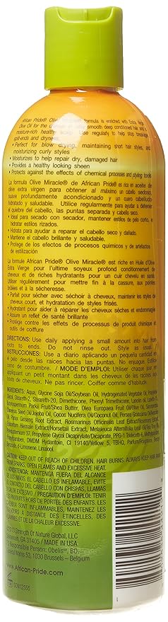 African Pride Olive Miracle Moisturizer Lotion, 12 oz, 355 mL