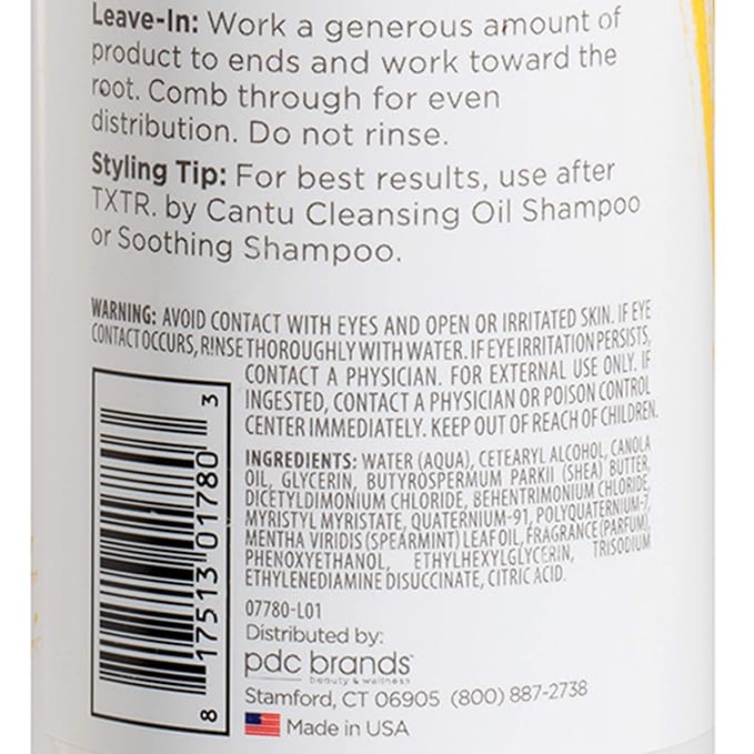 Cantu Txtr By Leave-in + Rinse Out Hydrating Conditioner - 16 Fl Oz (473 ml)