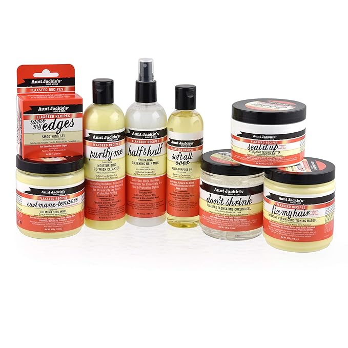 Aunt Jackie's Flaxseed Recipes Seal It Up, Hydrating Sealing Butter, Helps Prevent and Repair Damaged Hair, Jar, 7.5 Oz x-pression