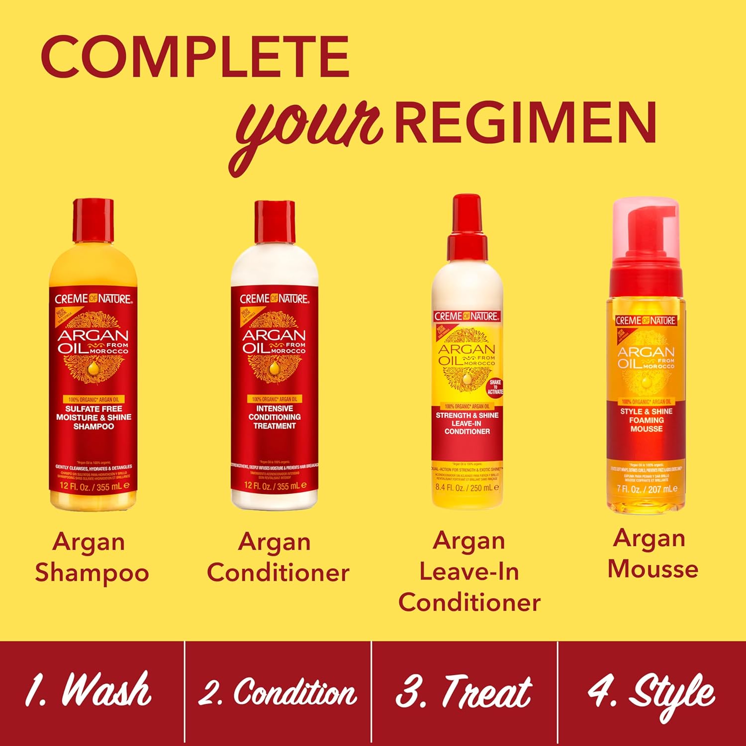 Creme of Nature Moisture & Shine Shampoo with Argan Oil: 20 OZ x-pression