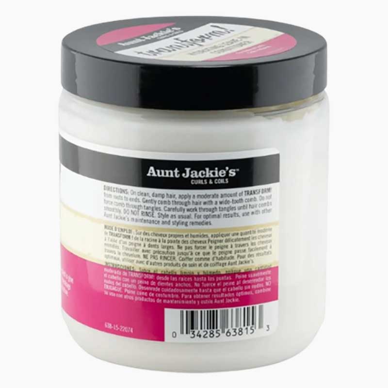 Aunt Jackie's Curls and Coils Transform Hydrating Leave-In Creme Conditioner for All Hair Types and Textures, 15 oz x-pression