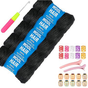 Brazilian Wool Hair Yarn For Braids Twist Faux Locks & Knitting