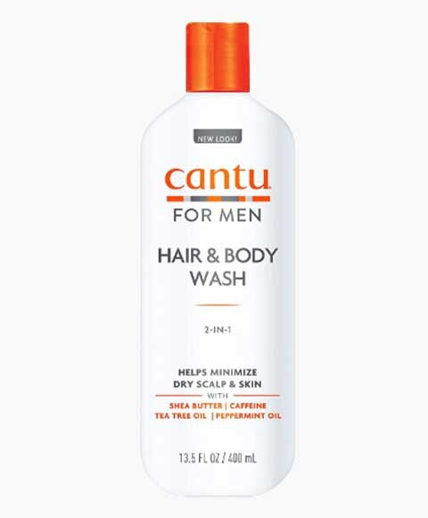 CANTU Men's 2-In-1 Shampoo and Bodywash, 400 ml