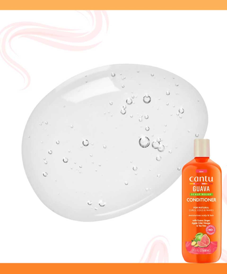 Cantu Guava Scalp Relief Conditioner, for Natural Curls, Coils & Waves, 13.5 fl oz (400 ml)