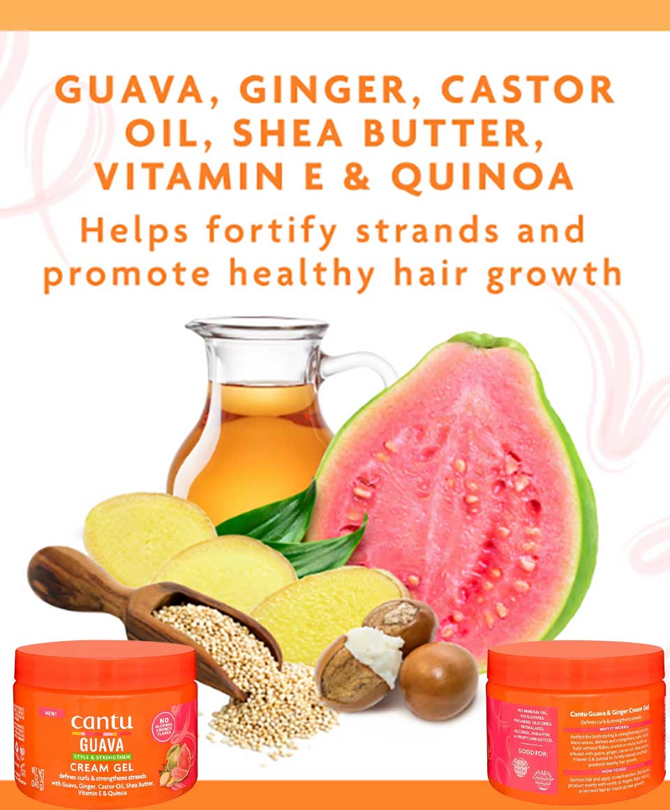 Cantu Guava Style & Strengthen, Cream Gel, 12 oz (340 g)