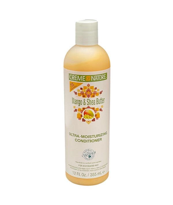 Crème of Nature Mango & Shea Butter Ultra Moisturizing Conditioner, 12 Ounce x-pression