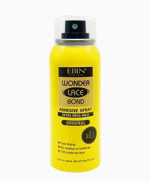 EBIN NEW YORK Wonder Lace Bond Adhesive Spray Original - Extra Mega Hold 2.7oz/ 80ml