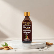 Organix Bliss Natural Almond Oil for Hair Growth — 100% Organic, Non-Toxic Hair & Scalp Oil to Reduce Hair Fall & Strengthen Roots — 150ml / 5.07 fl. oz