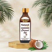 Organix Bliss Natural Coconut Oil for Hair Growth — 100% Pure Hair & Scalp Oil to Boost Thickness & Control Dandruff — 150ml / 5.07 fl. oz