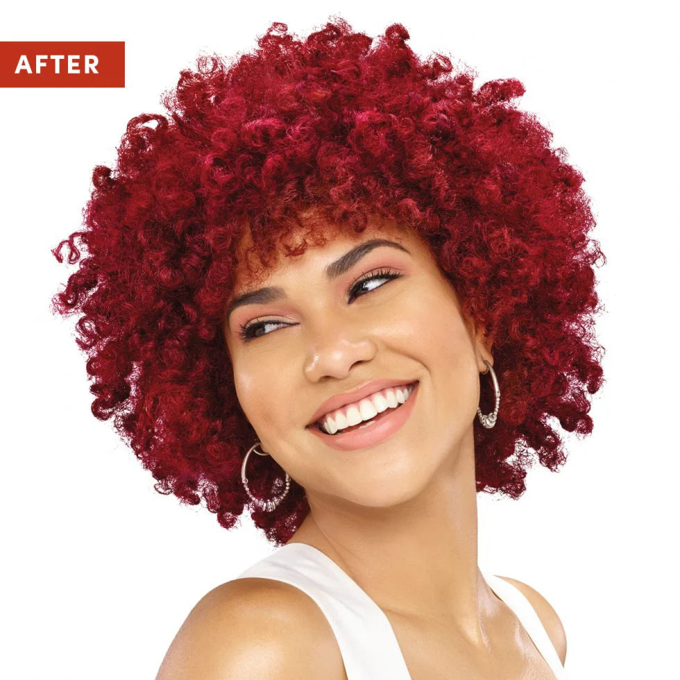 Crème of Nature Exotic Shine Hair Color, 7.6 Intensive Red, with Argan Oil from Morocco, 1 Application x-pression