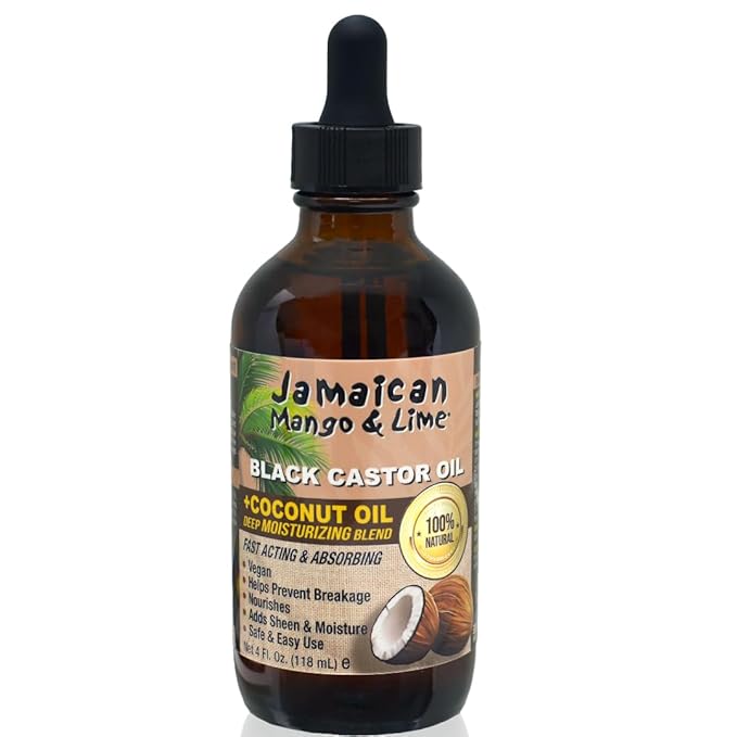 Jamaican Mango Black Castor Oil, Coconut, 4 Ounce | 8 Ounce