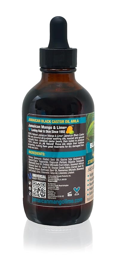 Jamaican Mango & Lime Black Castor Oil Amla , 4oz