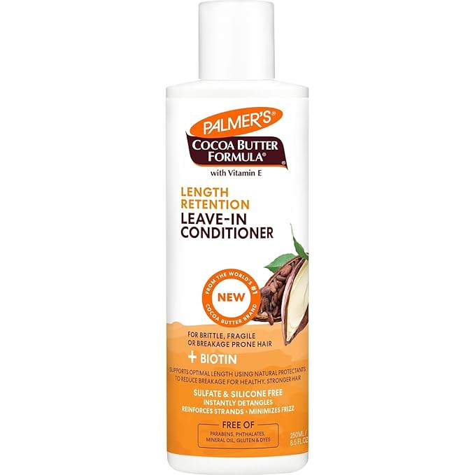 Palmer's Cocoa Butter & Biotin Leave-In Coconut Conditioner For All Hair Types For Hair Length Retention, Streghthening & Enhanced Shine - 250Ml
