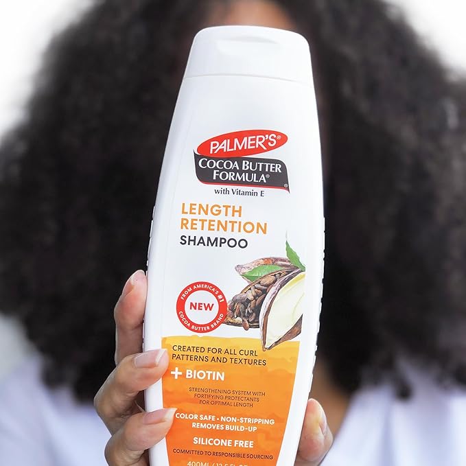 Palmer's Cocoa Butter & Biotin Shampoo for Hair Length Retention, Strengthening & Enhanced Shine - 400ml x-pression