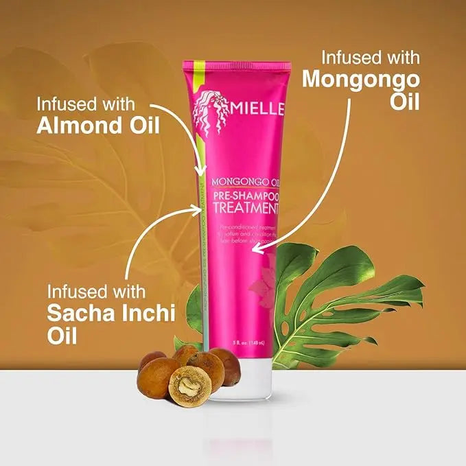 MIELLE Organics Mongongo Oil Pre-Shampoo Treatment, 5 Ounces x-pression