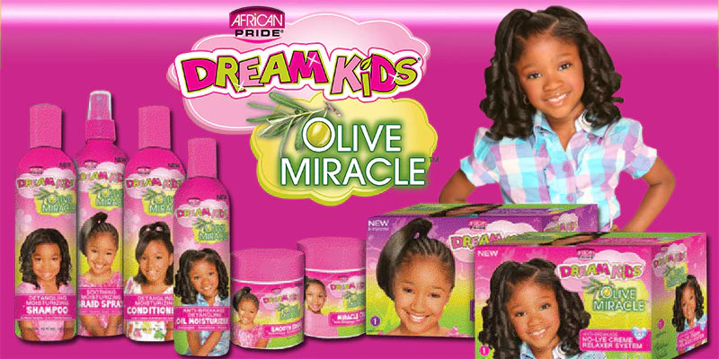 African Pride Dream Kids No-Lye Crème Relaxer System (Super/Coarse) 1 App , 430g