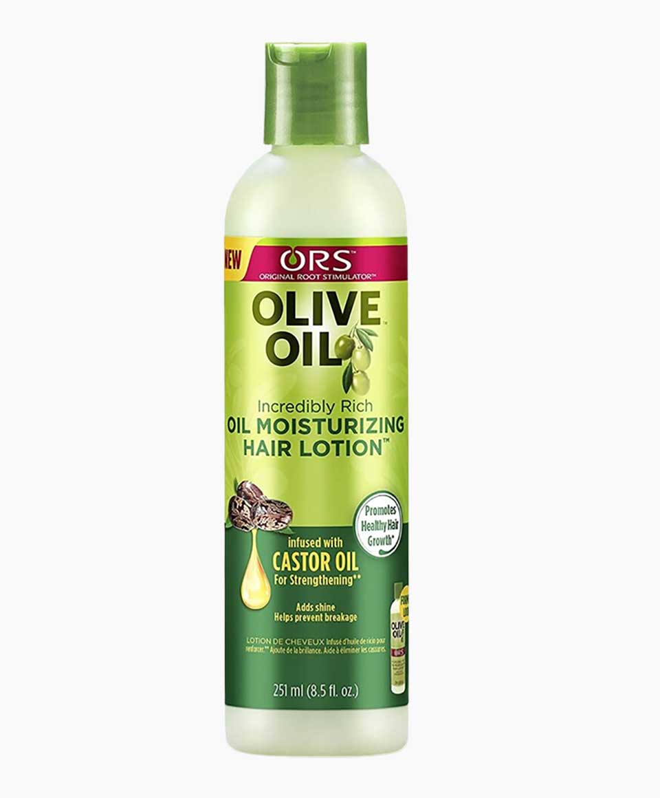 ORS Olive Oil Incredibly Rich Oil Moisturizing Hair Lotion infused with Castor Oil for Strengthening (12.5 oz)