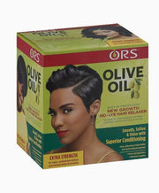 ORS Olive Oil Build-In Protection New Growth No-Lye Hair Relaxer - Extra Strength, 11.36 Oz