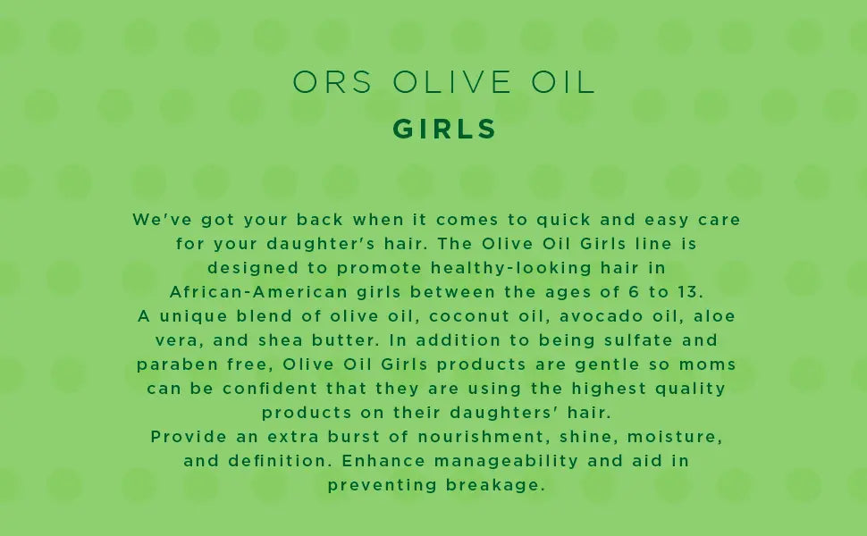 ORS Olive Oil Girls, Gentle Cleanse Shampoo, 13 Fl oz. x-pression