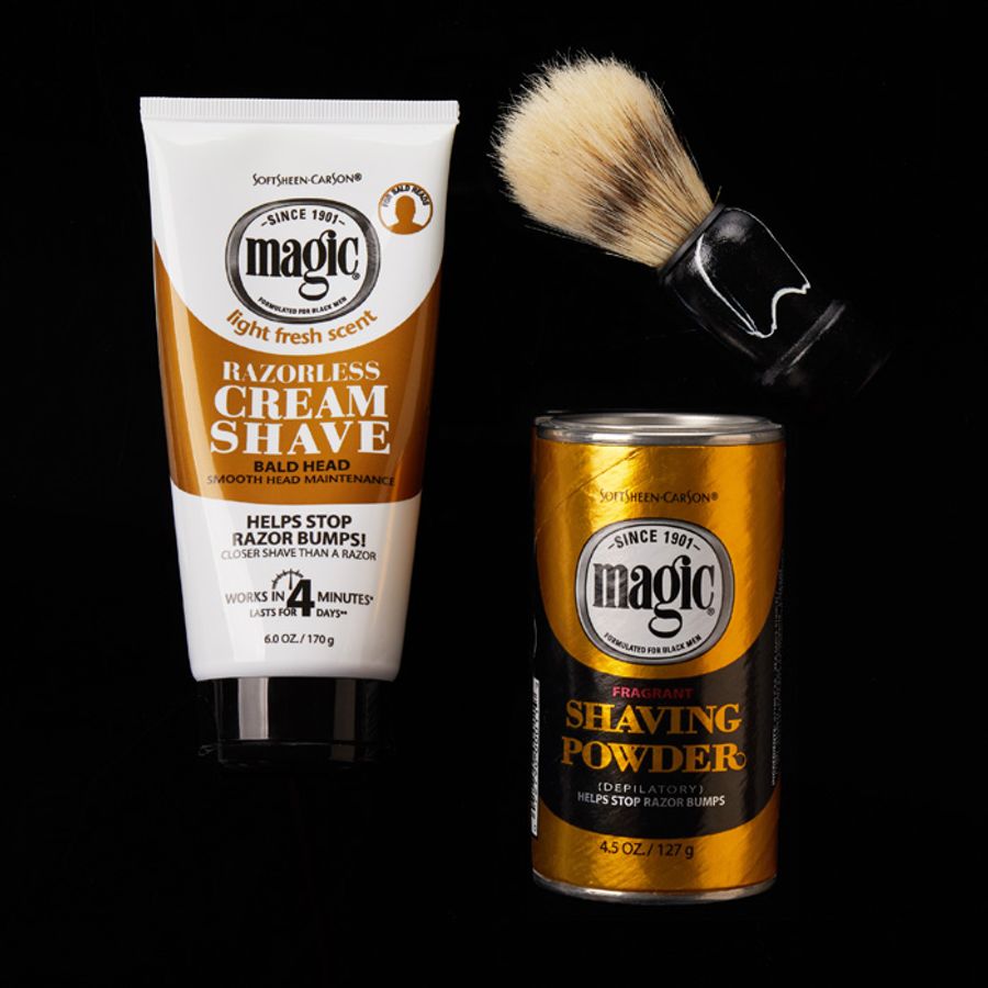 Magic Razorless Cream Shave Bald Head , 6 Ounce Tube , 170 g