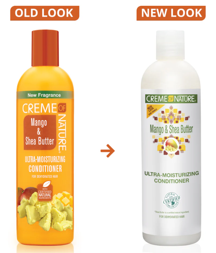 Crème of Nature Mango & Shea Butter Ultra Moisturizing Conditioner, 12 Ounce x-pression