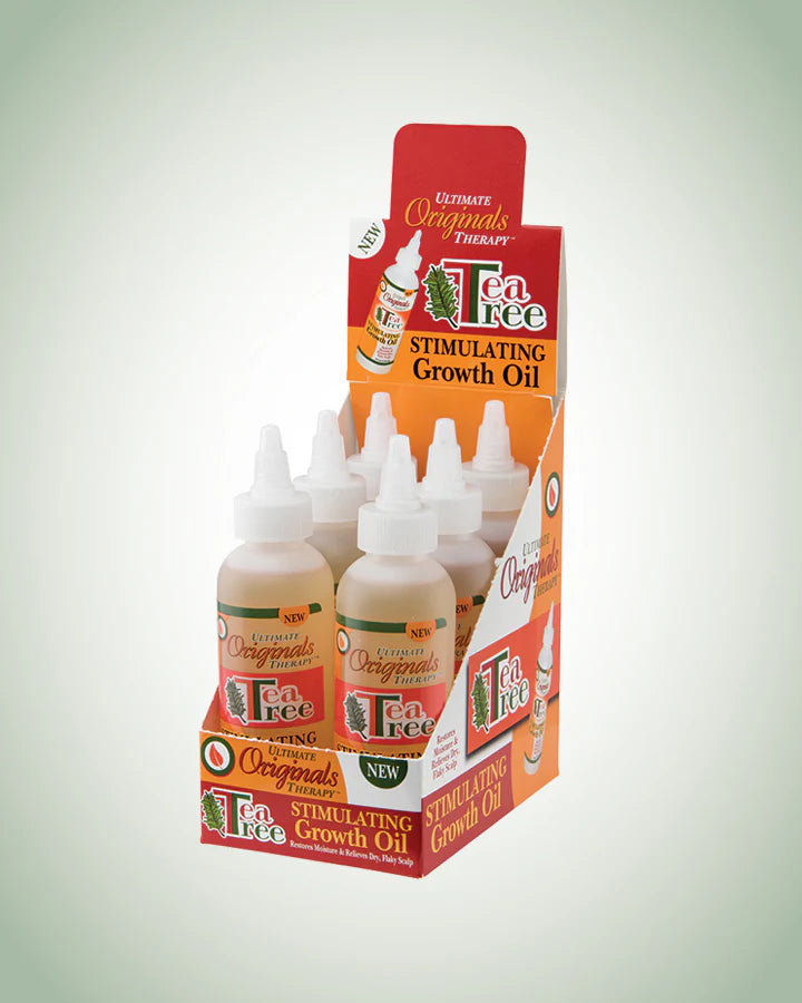 Originals by Africa's Best Therapy Tea Tree Oil Stimulating Growth Oil - Moisturizing Treatment for Hair and Scalp, Relieves Itchiness and Flakiness, Replenishes Brittle Hair, 4oz Bottle x-pression