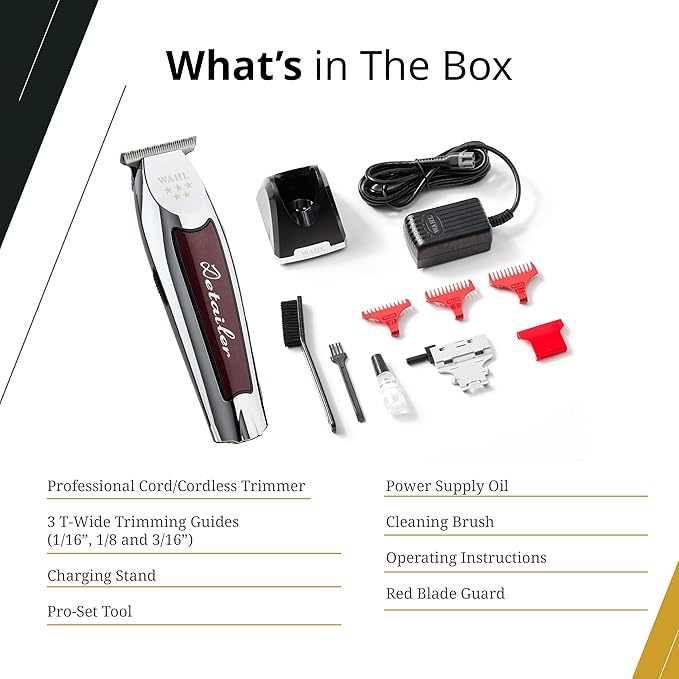 Wahl Professional Men Detailer Cordless Li Cordless Foil Trimmer