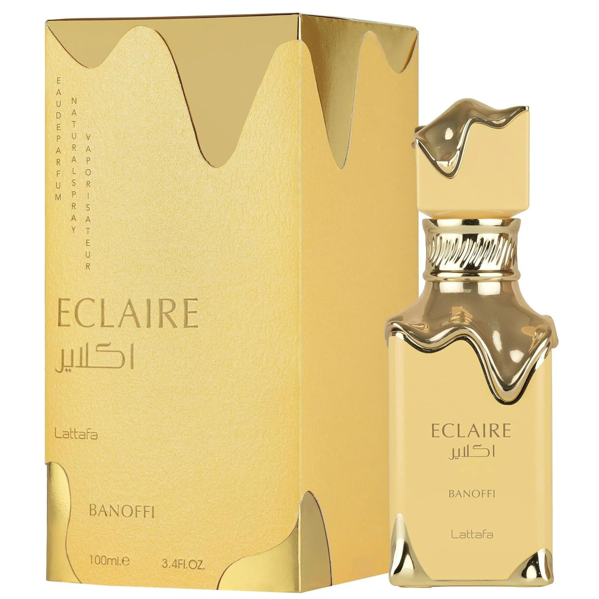 Lattafa Eclaire Banoffi Eau de Parfum 100ml | Unisex Sweet Gourmand Fragrance | Banana Cream, Dulce de Leche & Vanilla Perfume