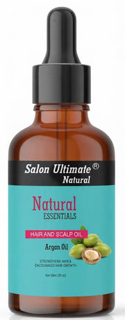 Salon Ultimate Natural Argan Hair & Scalp Elixir - Hydrating Damage Repair Oil for Silky Shine & Growth, 59ml