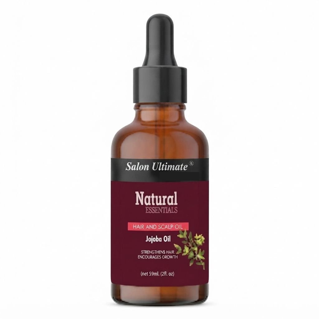 Salon Ultimate Natural Jojoba Hair and Scalp Oil – 2 fl. oz | Nourishing Treatment for Hair Growth, Scalp Health, Deep Hydration, & Stronger Roots with Pure Botanical Essentials