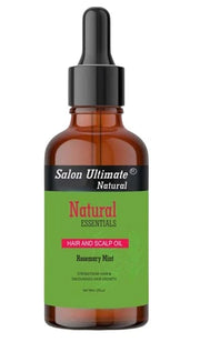 Salon Ultimate Natural Rosemary Mint Hair and Scalp Oil – 59ml (2 fl. oz) | Strengthening Treatment to Encourage Growth, Nourish Roots, & Revitalize Scalp Health