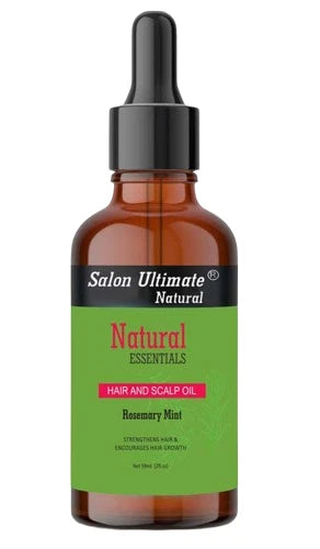 Salon Ultimate Natural Rosemary Mint Hair and Scalp Oil – 59ml (2 fl. oz) | Strengthening Treatment to Encourage Growth, Nourish Roots, & Revitalize Scalp Health