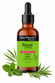 Salon Ultimate Natural Tea Tree & Mint Scalp Treatment Oil - Clarifying Formula for Hair Growth & Itchy Scalp Relief, 59ml
